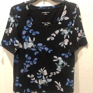 Croft & Barrow Flattering Top Short Sleeve. XL
